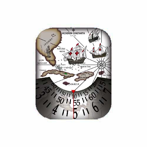 江诗丹顿Vacheron Constantin航海地图数字指针表盘