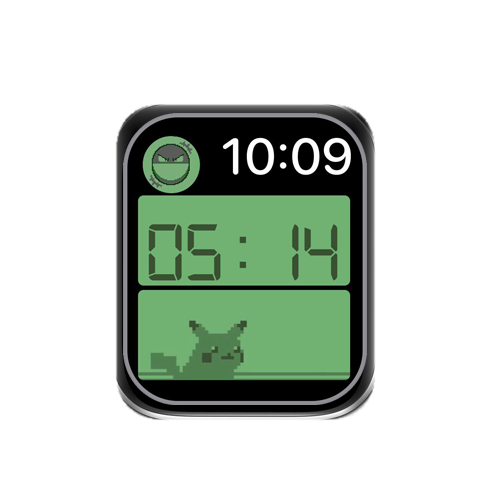 皮卡丘数字表盘