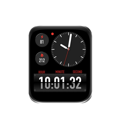 简约黑色数字指针表盘