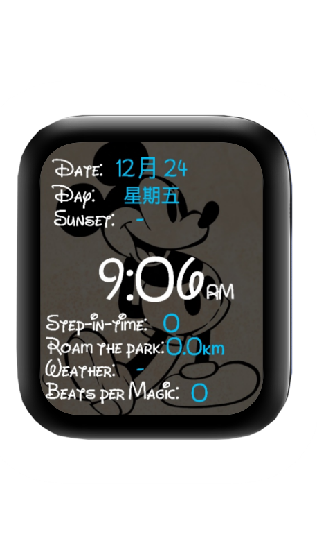 迪士尼米奇表盘