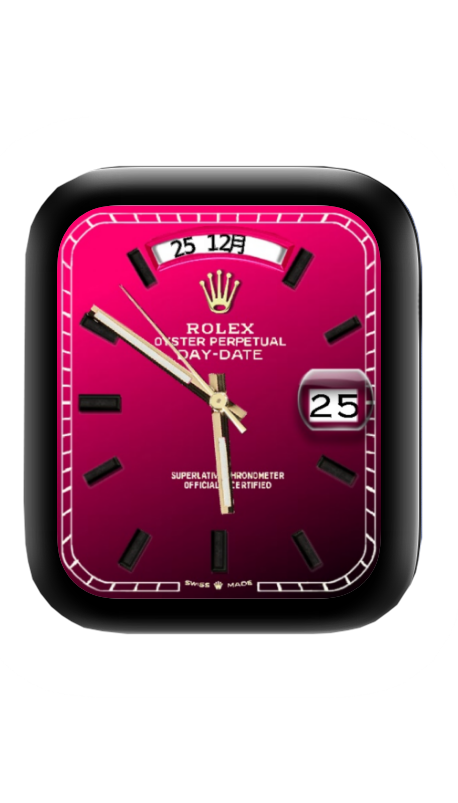 红色ROLEX劳力士表盘