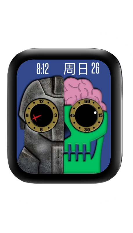 朋克骷髅头表盘