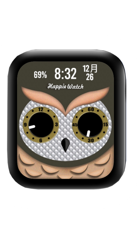 大眼猫头鹰表盘