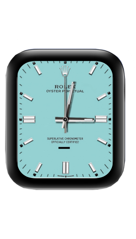 湖蓝色ROLEX劳力士表盘