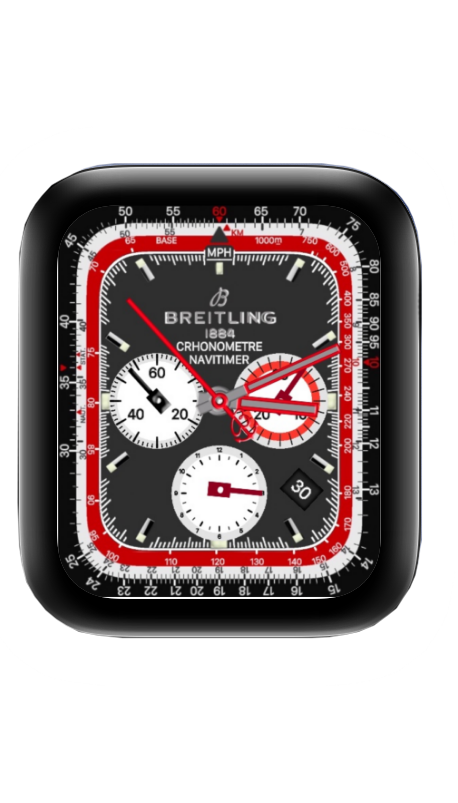 BREITLING红色百灵鸟表盘