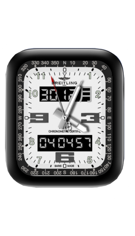 黑白BREITLING百灵鸟表盘