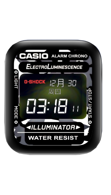 CASIO卡西欧数字表盘