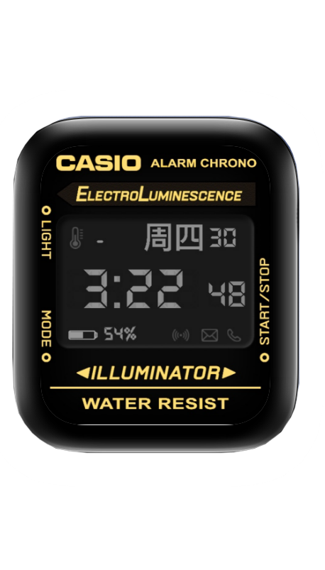 CASIO卡西欧数字表盘