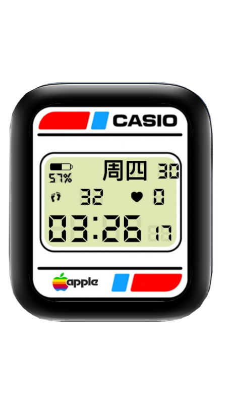 CASIO卡西欧数字表盘