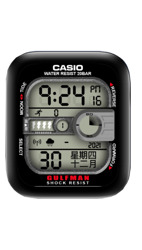 CASIO卡西欧表盘