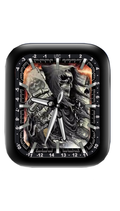 动态骷髅头表盘