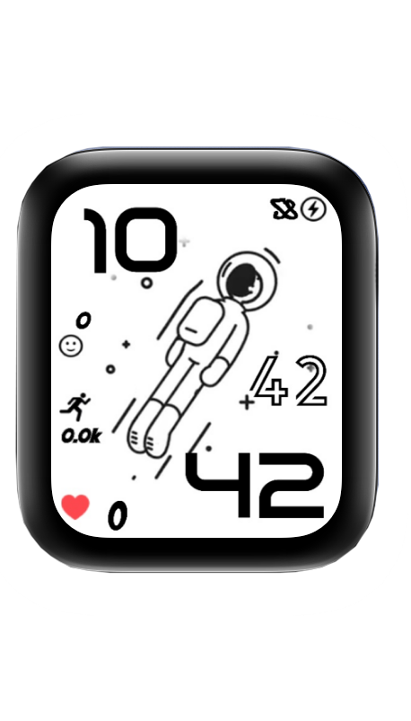 旋转太空人表盘