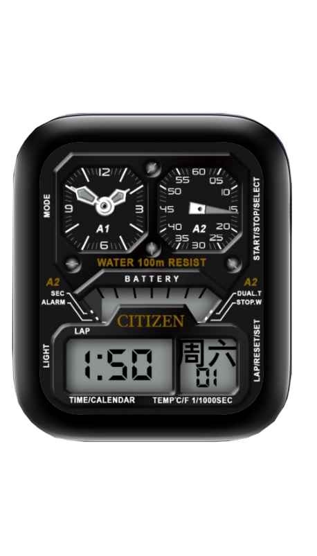 CITIZEN西铁城表盘