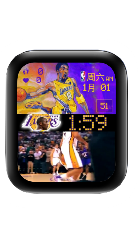 动态视频科比表盘