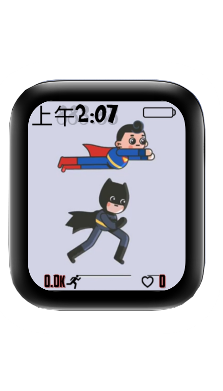 动态超人蝙蝠侠表盘