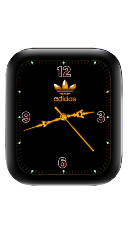 黑金阿迪达斯adidas表盘