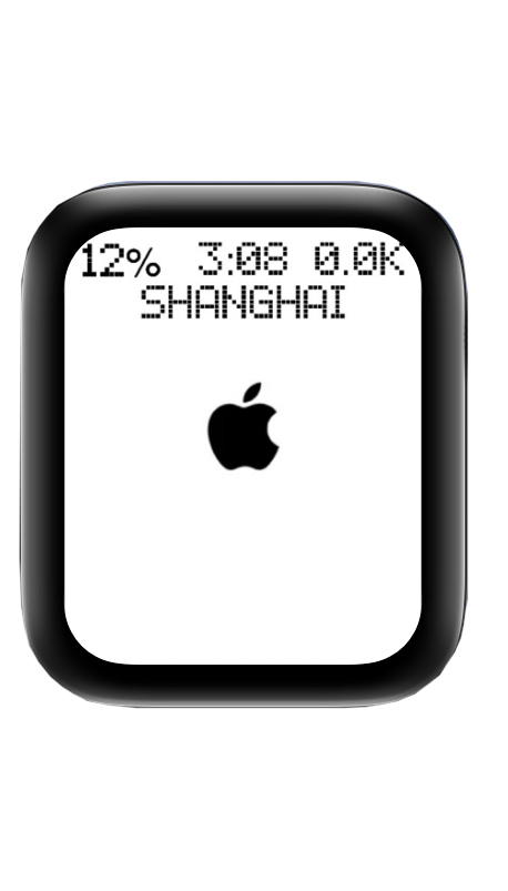 动态苹果数字表盘