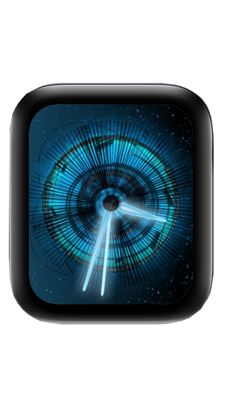 圆形旋转星空表盘