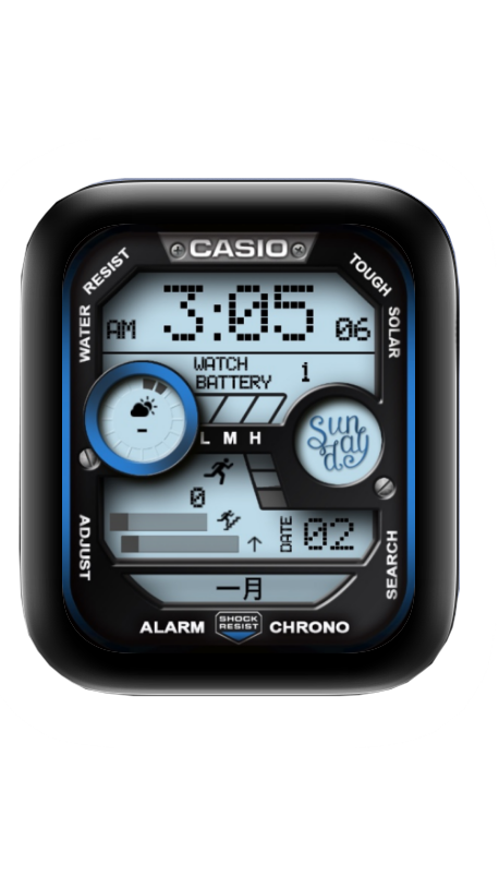 CASIO卡西欧表盘