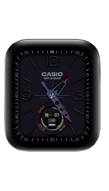 数字CASIO卡西欧手表表盘