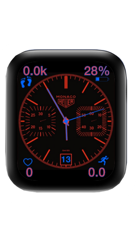 MONACO HEUER表盘