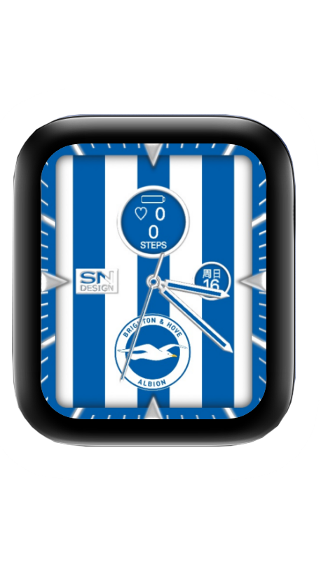 布莱顿足球俱乐部（Brighton & Hove Albion F.C.）表盘
