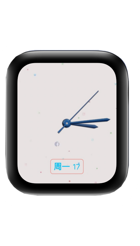 动态漂浮简约表盘