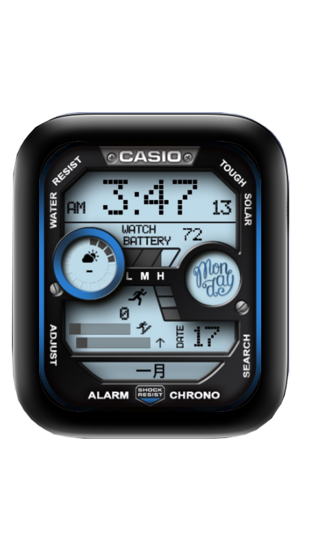 CASIO卡西欧数字表盘