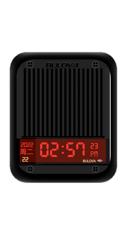 简约BULOVA数字表盘