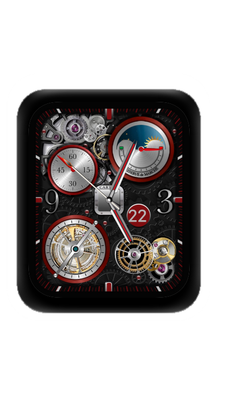 镂空指针机械表盘