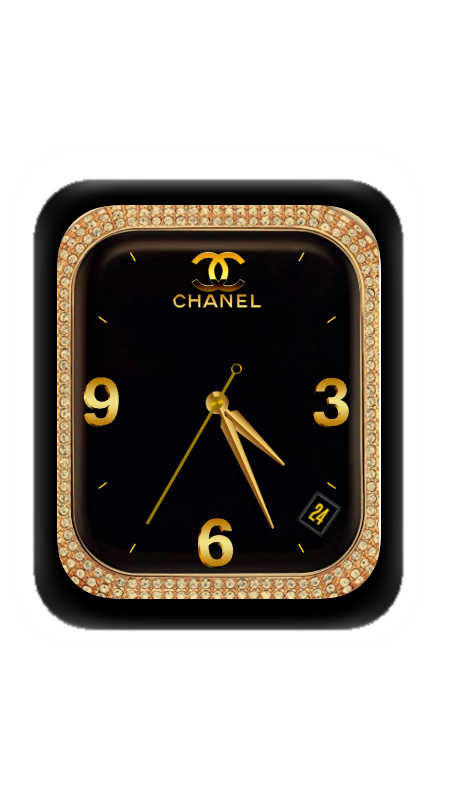 简约金色CHANEL香奈儿数字指针表盘