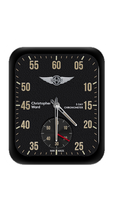 简约皮质数字指针表盘