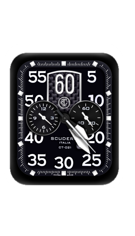 黑白数字指针表盘