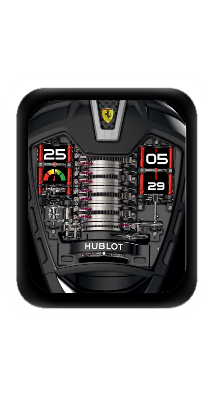 炫酷法拉利发动机数字表盘