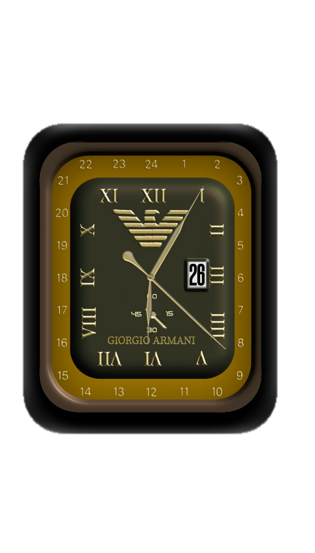 复古阿玛尼ARMANI数字指针表盘