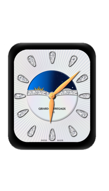 简约指针小蓝盘表盘