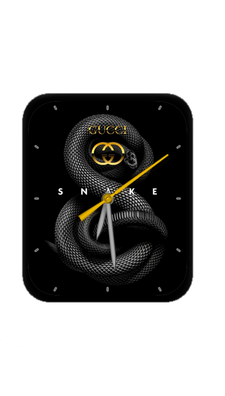 GUCCI古驰黑色蛇指针表盘