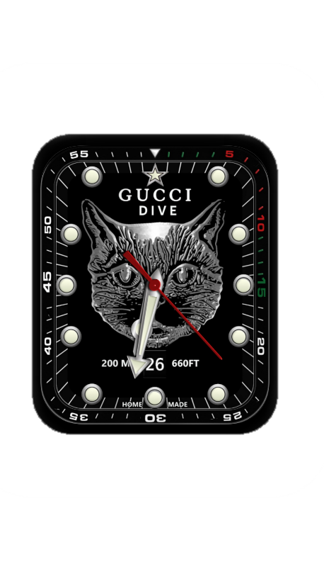 GUCCI古驰猫咪指针数字表盘