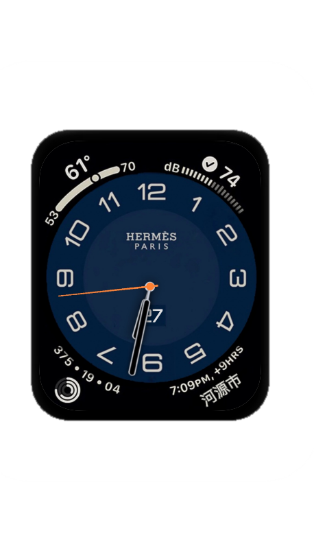 HERMES爱马仕数字指针表盘