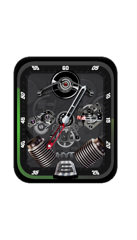 HYT镂空机械数字指针表盘