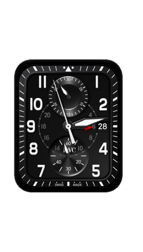 IWC万国数字指针表盘