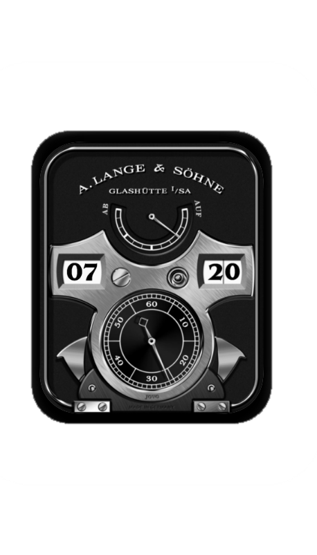 黑色简约数字表盘