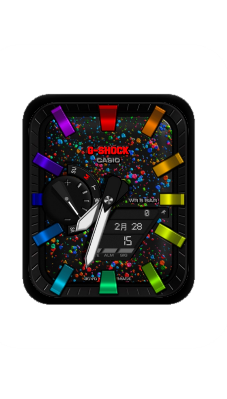 多彩CASIO G-SHOCH卡西欧指针表盘