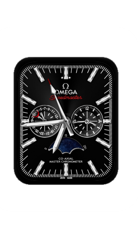 黑色OMEGA欧米茄指针表盘