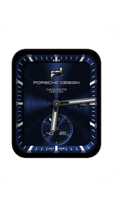 蓝色指针保时捷表盘