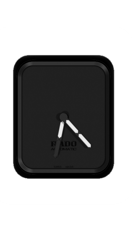 黑色简约RADO瑞士雷达表盘