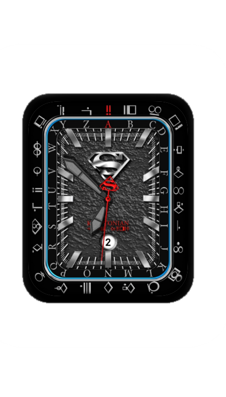 数字指针超人表盘