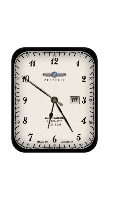简约数字指针Zeppelin齐柏林飞艇表盘
