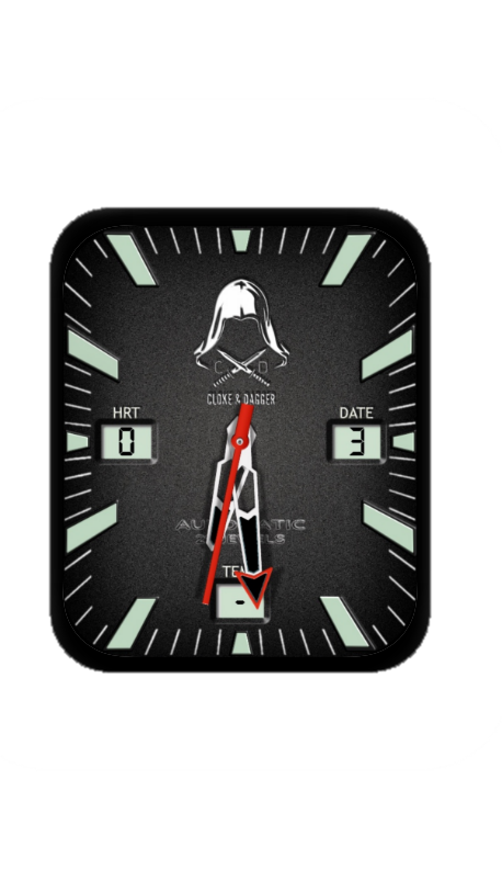 简约黑武士指针表盘