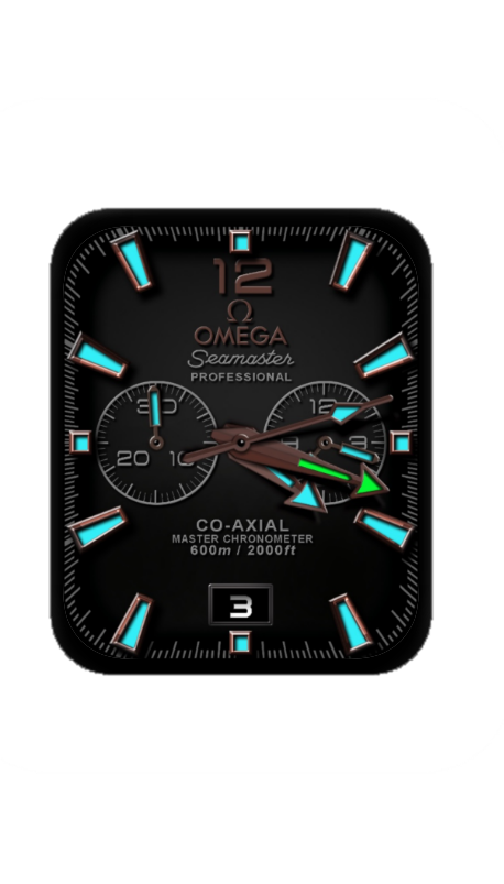 黑色奢华指针OMEGA欧米茄表盘